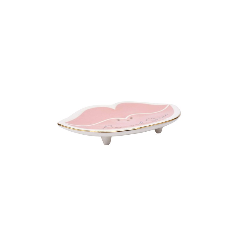 CGB Giftware Blush 'Rise and Shine' Lip Shaped Raised Ceramic