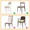 JJUNW 6 Pack Plastic Chair Covers, Stain Water and Kitty