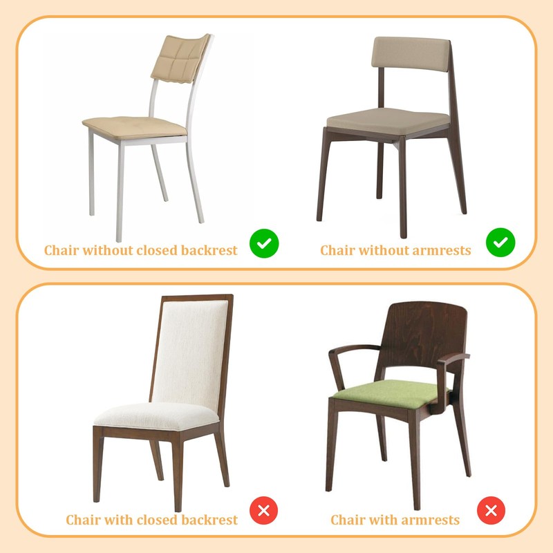 JJUNW 6 Pack Plastic Chair Covers, Stain Water and Kitty