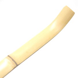 [Tea utensils/Creative Chashaku] Made in Japan (Normal) / Rough Bending Chashaku (White Bamboo) (Thick Assembly)
