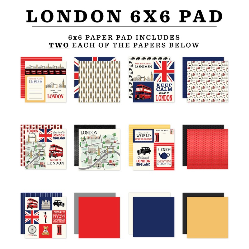 London 6x6 Paper Pad
