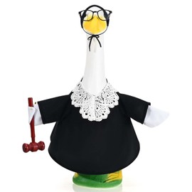 JcHrmers Justice Goose Outfit Federal Judge Porch Goose Outfit for 23" Lawn Outdoor Garden Yard Patio Statue Spring Decor