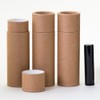 2.5 OZ Kraft Paperboard Lip Balm/Deodorant/Cosmetic/Lotion Tubes x100