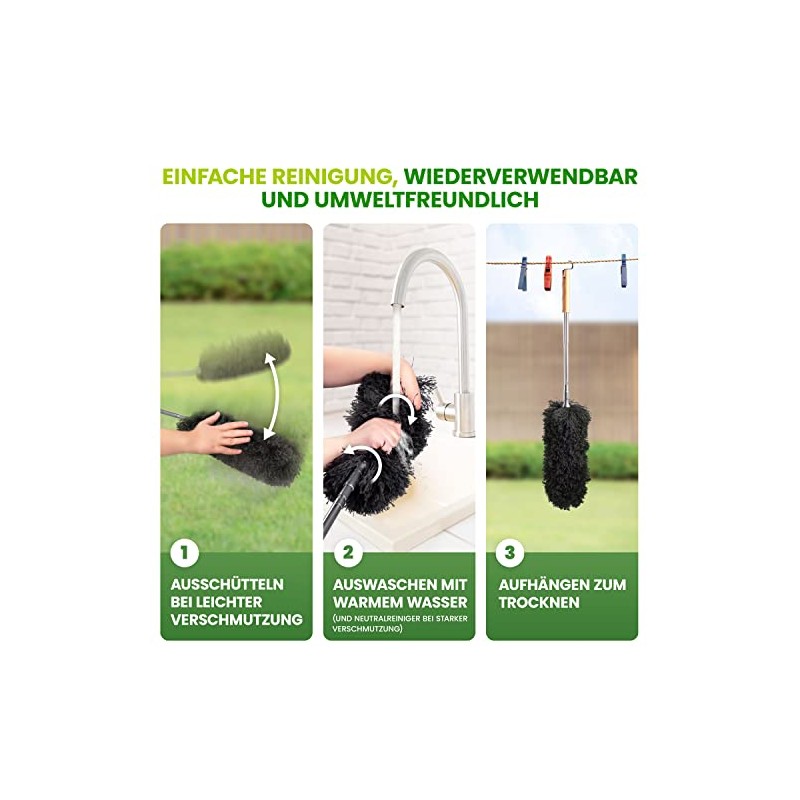 BAMBUA Washable Duster – (1 x Replacement Head) Effective Dust