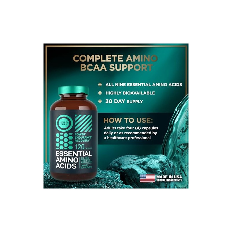 WILD FUEL- Suplemento de Aminoácidos Esenciales Para Mujeres Y Hombres