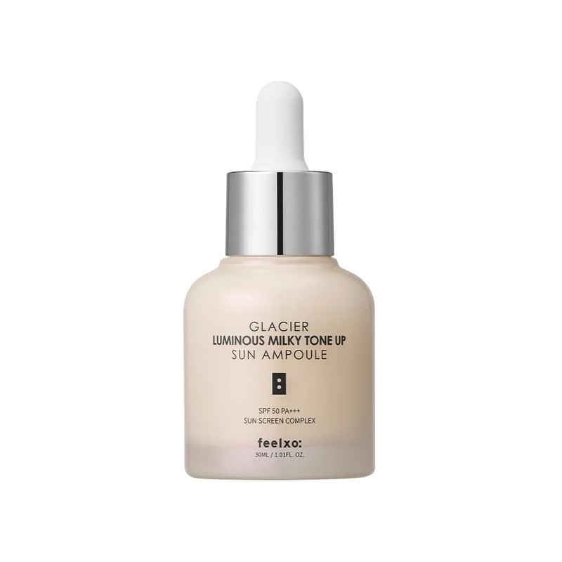 feelxo Glacia Luminous, Milky Tone Up, Sun Ampoule #1. Gloss