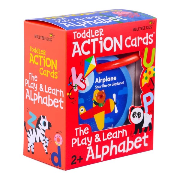 MOLLYBEE KIDS Toddler Action Cards The Play and Learn Alphabet