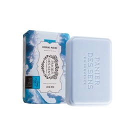 Panier des Sens Shea butter natural bar soap Sea Mist, bath & body soap bars - Made in France 95% natural - 2 bars, 7oz/200g each