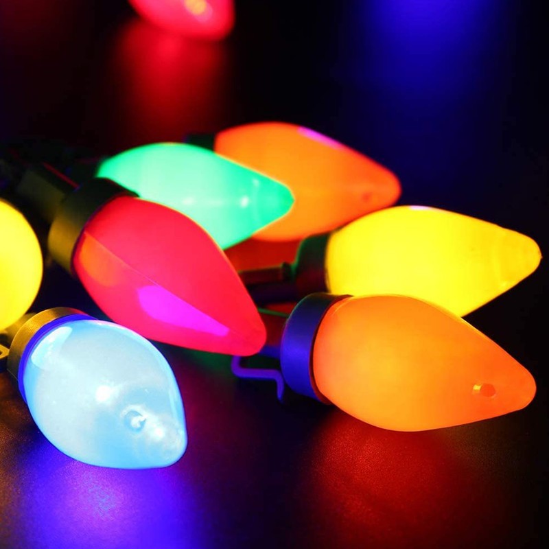 C9 LED Christmas String Lights 16.4ft 20 LED Waterproof C9