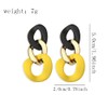 DIYANMMY Charm Elegant Hollow Color Chain Acrylic Geometric Temperament Dangle