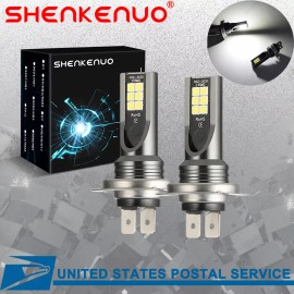 SHENKENUO H7 LED Headlight Kit Bulbs High-Low Beam Bulb 6000K Lamp White SHENKENUO