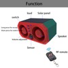 Outdoor Solar Motion Sensor Alarm Waterproof 13 Sounds Dog Barking