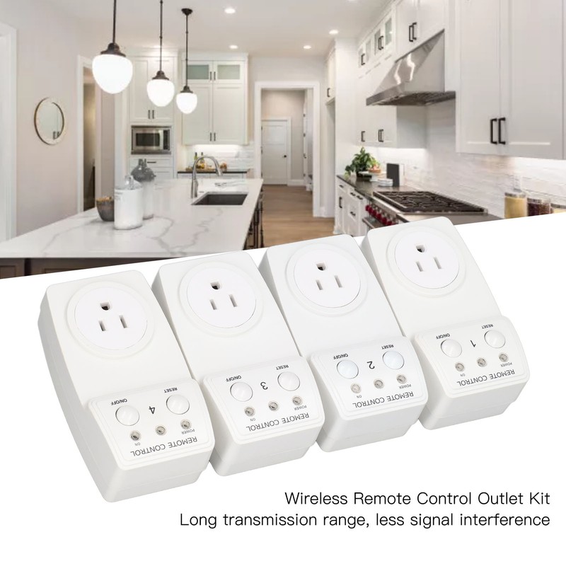 Smart Switch Socket with Remote Control Wireless Power Outlet Set
