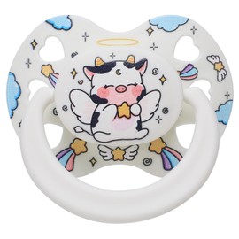 Cute Adult-Size Pacifier for Anxiety: Silicone Binky Stress Relief White