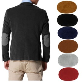 Sew On Elbow Knee Oval Patches Repair Patches Sew-on Repair Kit Clothing Accessories Pack of 6 Assorted Color (6 Pairs Multicolors)