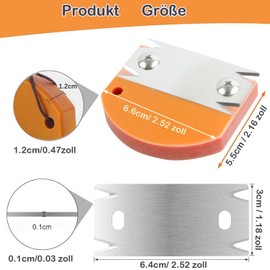 KEWAYO Veneer Edge Cutter, Single-Handed Planer for Woodworking, Manual Edge Banding Cutter with 1 Replacement Blade, Non-Slip Hand Planer for Wood, PVC, ABS Edge Cutter, Edging Tape (Orange Red)