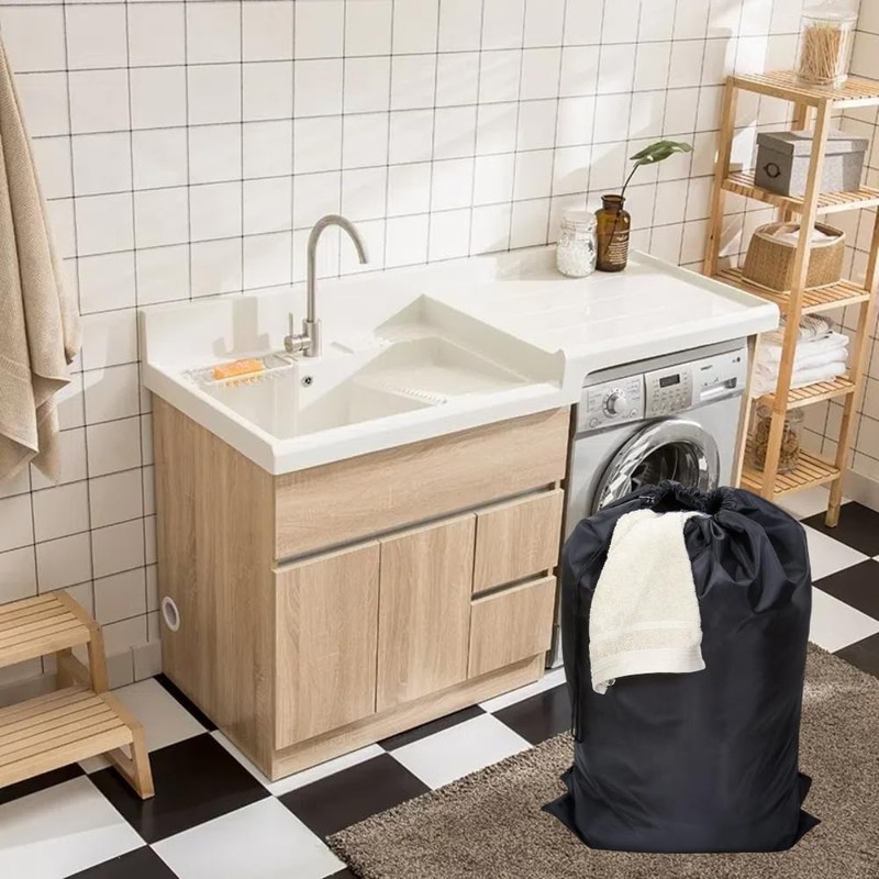 Jravezt Drawstring Bag, Large Capacity, Storage Pouch, Plain, Waterproof, Dustproof,