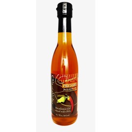 Pele's Fire Macadamia Nut Oil infused with Chilis by Oils of Aloha - 12.7 oz._AB