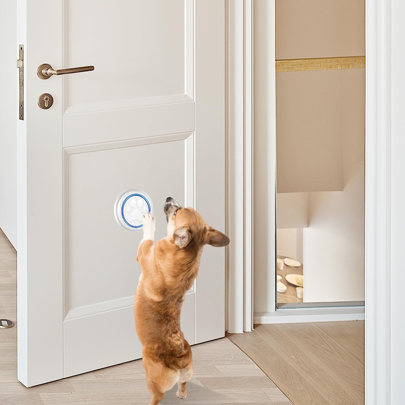 Pets Wireless Training Bells, 1 Receiver, 2 Transmitters, White, Wireless