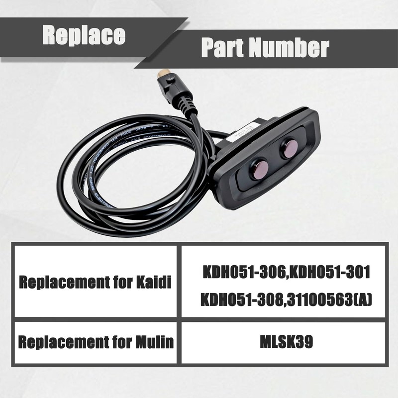KDH051-306 Recliner Switch for Kaidi Mulin,2 Button 5 Pin