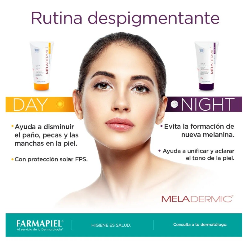 Kit Rutina Facial Despigmentante Meladermic Crema Día Noche Todo Tipo