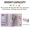 Wallets for Women Vegan Leather RFID Blocking Card Holder Trifold
