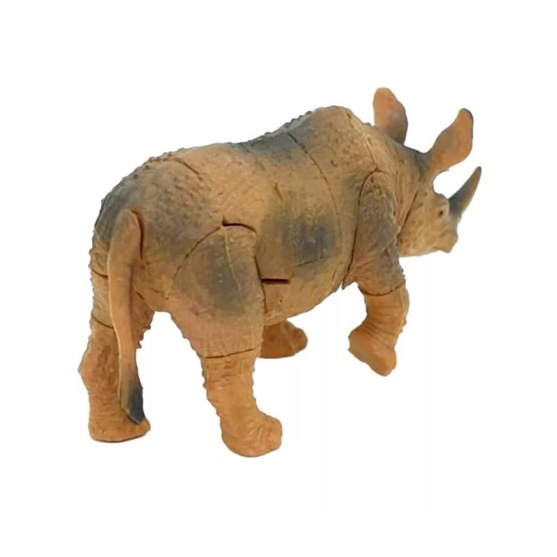 DILLON Rhino, Rhinoceros 3D Interlocking Puzzle Plastic Replica 3" -