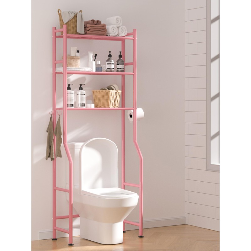 GloTika 3-Tier Over The Toilet Storage, Space Saver Metal Bathroom