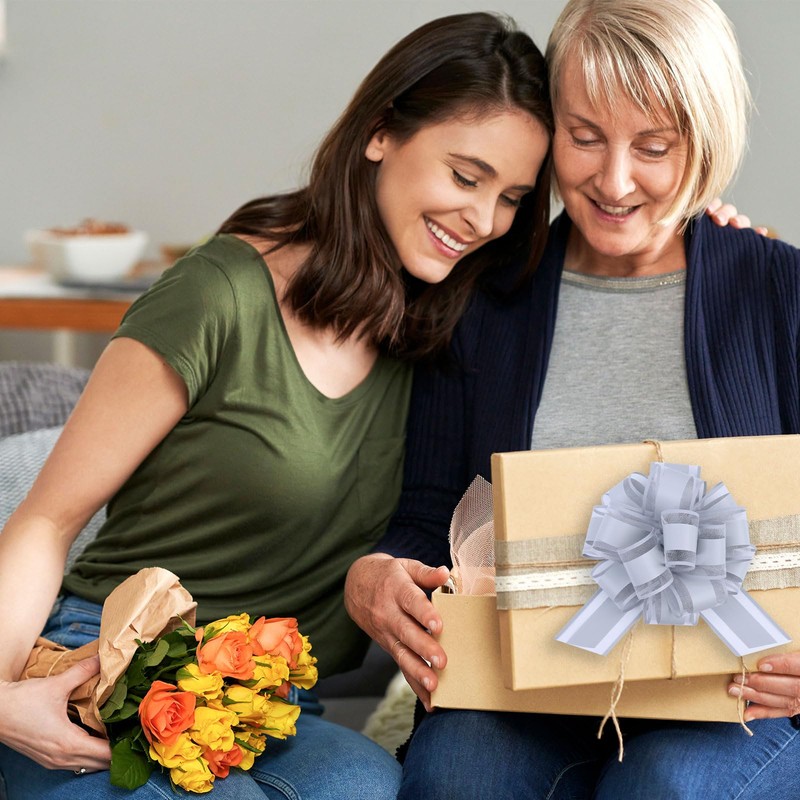 FORBINBO 6Pcs 6inch Pull Bow Gift Wrapping,Pull Bow For Gift