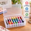 42-Spool Sewing Thread Organizer Box for Craft Storage – Portable