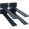 4 Pack - 11 inch Black Hidden L Shelf Bracket