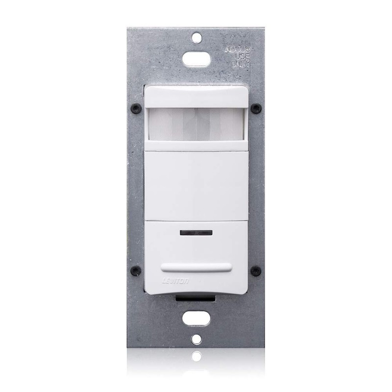 Leviton Decora 120/277-Volt Wall Switch Occupancy Sensor, ODS10-IDE, Black