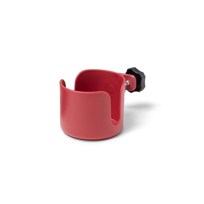 Medline Universal Cup Holder, Red - Versatile Mobility Accessory for