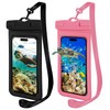 Lostrain Funda Impermeable Móvil Celular 2Pzs,IPX8 Protector de Celular para