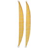 Sunflower Pencil Pleat Headed Kitchen Curtains and Tiebacks, Yellow/White, 46