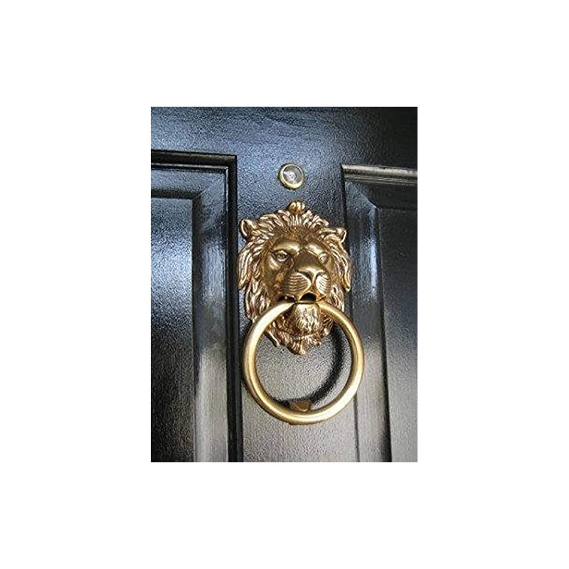 Forge Hardware Studio Brass Lionhead Door Knocker - Brass Home