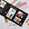 Giiffu Scrapbook Inner Pages, Black Refilled Pages for DIY Scrapbook