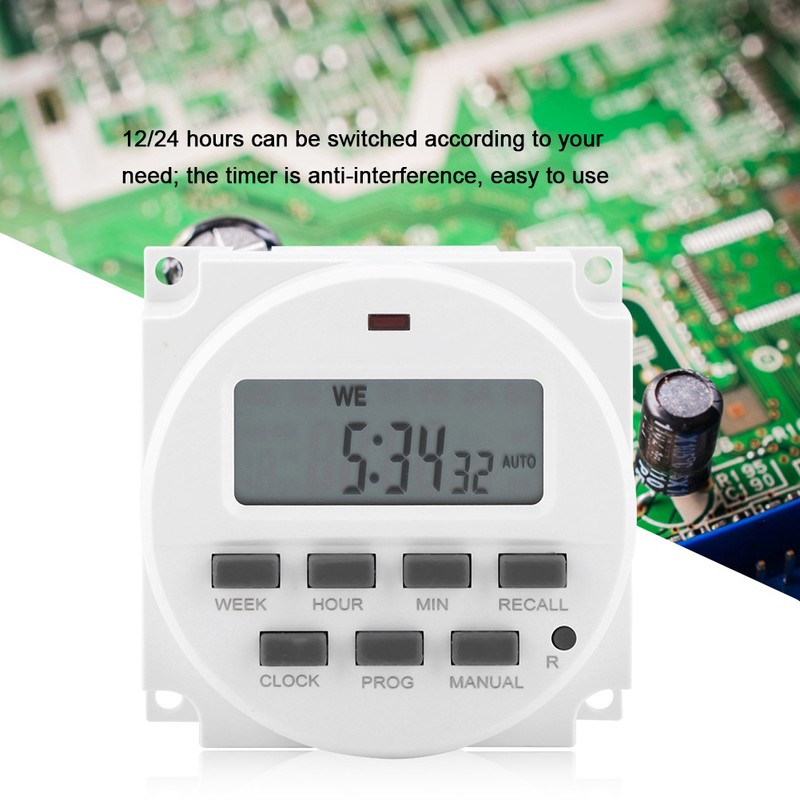 Digital Electric Durable Programmable Smart Control Switch Timer(110V)