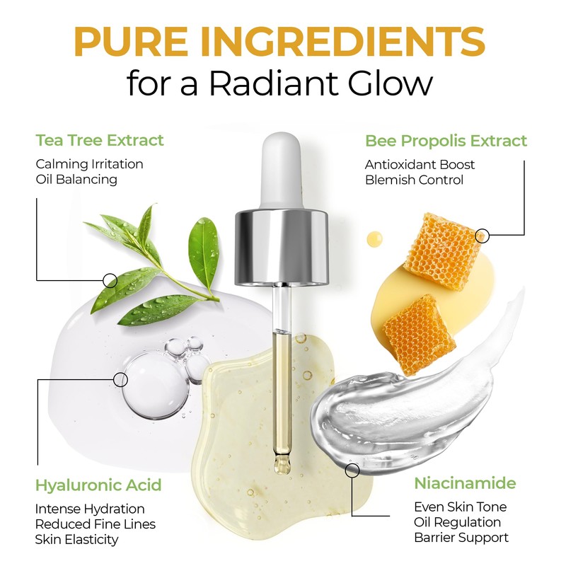 Caresilk Propolis Serum - Face Hydrating Serum - Niacinamide, Hyaluronic
