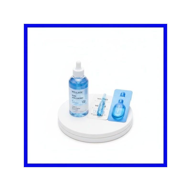 Wellage Quick-drying essential item Wellage Real Hyaluronic Blue 100 Ampoule