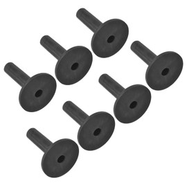 PATIKIL 10pcs 68mm Rubber Golf Tees Tall Training Driving Range Tee Stabilizing Ball Holder for Outdoor Indoor Hitting Mat Black