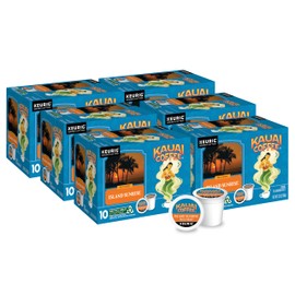 Kauai Coffee Island Sunrise Mild Roast - Compatible with Keurig K-Cup Brewers, 10 CT (Pack of 6)