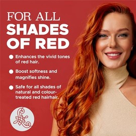 L LUSETA Luseta Juego de Champú y Acondicionador para Cabello Rojo Tratados de Color, Sin Sulfatos y Parabenos para Aclarar Cobre, Fortalecer