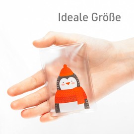 High-quality hand warmers, reusable pocket warmers, beautiful patterns, various designs, set of 2, polar bear and penguin