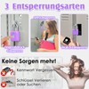 Anweller Fingerprint Padlock with Fingerprint Small for Gym, Office, Home,