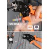 IWISS SN-2054 Precision Simultaneous Crimping Pliers, Ratcheting Type, Open Barrel