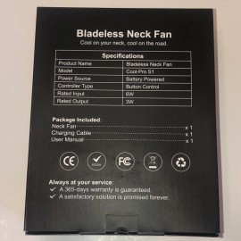 Delmac Neck Fan & Personal Air Conditioner DELMAC Cool-Pro S1 Bladeless for Summer Heat