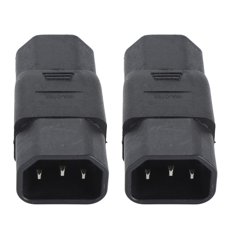 2Pcs IEC320 C14 to IEC320 C21 Power Adapter IEC320 C14
