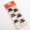 Glitter Snowman Faces Christmas Craft Decorations (Pack of 6)