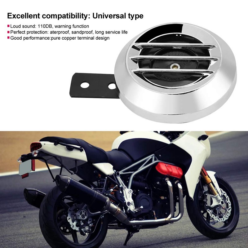 Motorcycle, Qiilu Universal Motorcycle Electric Loud Horn Siren 12V 110dB